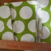 Destash- 3 Pieces Of Home Decor Weight Premier Prints Dandie Dot Chartreuse and White