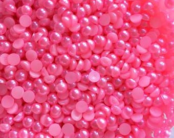Flat Back Pearls - 4mm - 07 - Flamingo