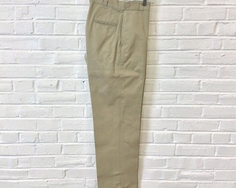 Vintage 1960s US Army 8 oz. Cotton Chinos Trousers Khakis. Size 29x32