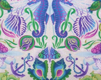 Treasures of Nature Undersea Tile Pink In The Beginning Fabric Yard