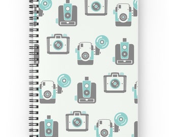 Camera Journal - Photography Journal - Retro Notebook - Camera Notebook - Spiral Notebook - Spiral Journal - Photography Notebook • Retro
