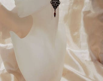 Stud Earrings with beautiful scrollwork antique inspiration.