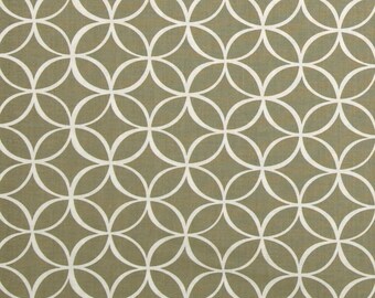 Taupe Fabric - Michael Miller Tile Pile Fabric - Taupe Geometric Fabric