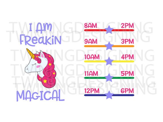 Download unicorn water tracker Water tracker SVG PNG DXf file