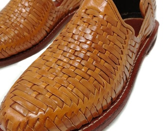 Mens Huaraches Sandals Mexican. 100% leather, vintage. Handmade. Huarache Craft closed. Handmade. Men's Shoe