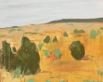 large abstract landscape painting square landscape pamela munger