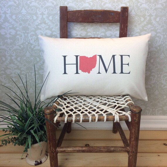 Ohio Pillow Long Pillow Home Pillow State Pillow Home