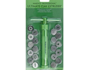 Aluminum clay extruder with 20 discs by Makin's