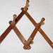 Accordion Peg Rack, Wooden Adjustable Mug Rack, Dried Herb Rack, Triangle Shaped Peg Rack, Hat Hanger, Small A Frame Peg Hook, item 1