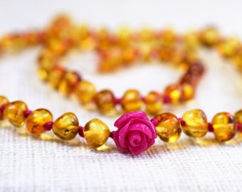 Amber teething necklace / Amber necklace / Genuine Baltic Amber / Baby Teething Necklaces / Amber teething necklace / Baltic amber
