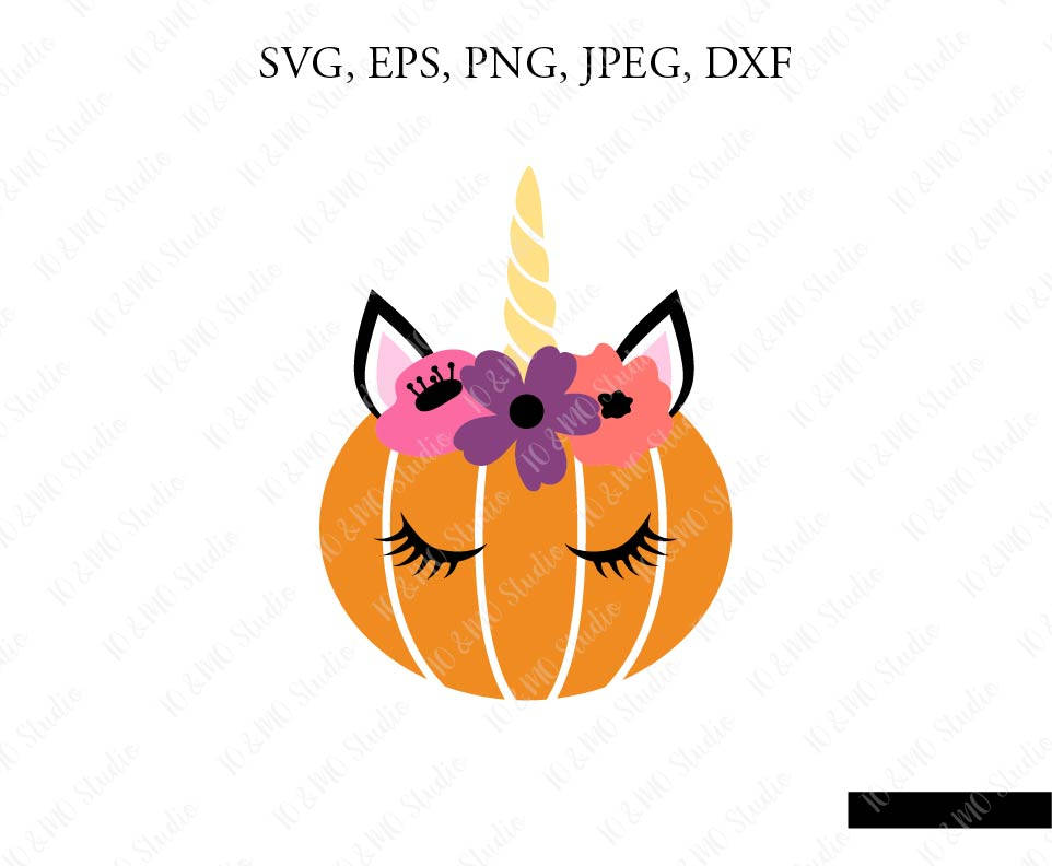 Download Pumpkin Unicorn SVG Halloween Unicorn Svg Unicorn Clip Art