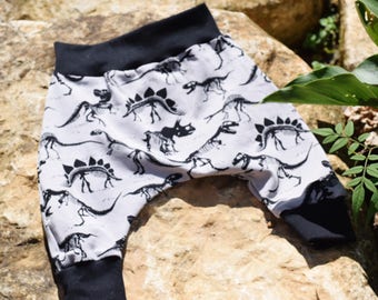 Dinosaur harems, harem pants, dinosaur, trex,trex clothes, baby clothing, baby clothes, boy clothes, boy dinosaur clothes, dinosaur harems