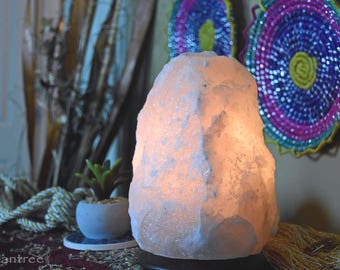 White Himalayan Salt Lamp