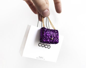 Coco Parisian sequin handbag