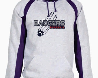 Badgers Baseball Hook Hoodie - 1262