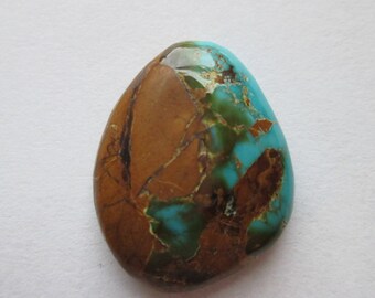 17.90 ct. 100% Natural Royston Turquoise Cabochon Gemstone, # 1AQ 025