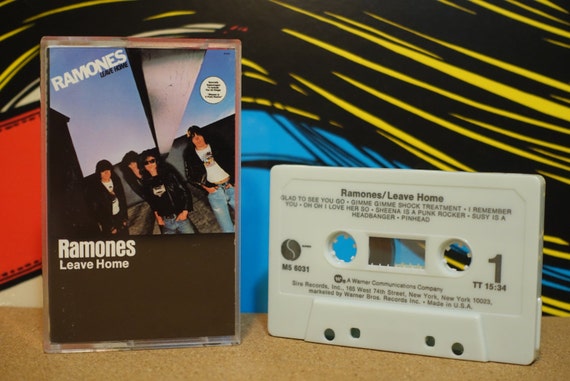Leave Home by Ramones Vintage Cassette Tape