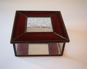 Stained Glsss Trinket or Keepsake Box