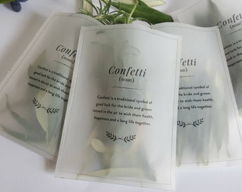 Confetti Bags - Sets of 10 bags - Ideal for organic confetti