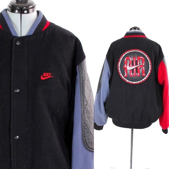 Vintage Nike Air Jordan Winter Leather Letterman Jacket