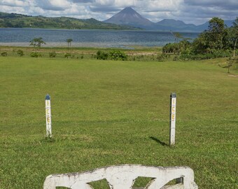 Bench & Volcano - Costa Rica