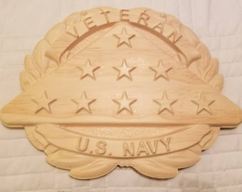 8.7" x 11.5" US Navy Veteran Folded Flag