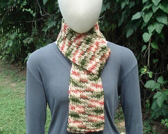 Spring Garden Multicolor Ribbed Scarf