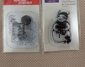 Assortment of small scrap clear stamps