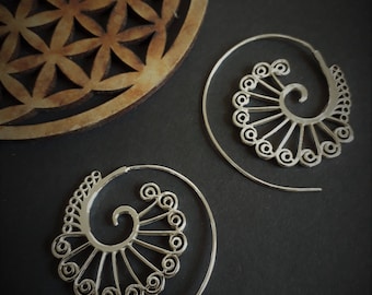 earrings *spiral* in sterling silver