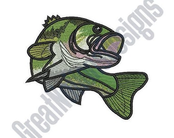 Fish embroidery | Etsy