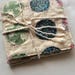 Quilted fabric Coasters, Vintage Patchwork Coasters, Fabric Drink Coasters , Kitchen Ware