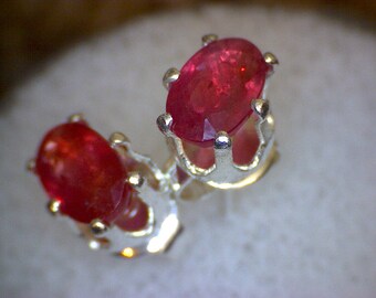 Beautiful Padparadscha Sapphire Earrings