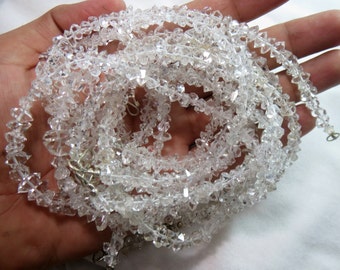 1 Strand Herkimer Diamond ,Quartz Double Terminated, Crystal ,Size===9x6x5mm