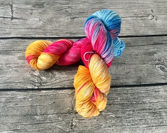As You Wish - Hand Dyed Superwash Merino Yarn - Sport Weight Yarn - Hand Dyed Yarn