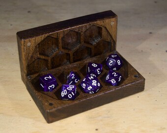 Mini Dice Box for DND, Dungeons and Dragons, RPG, Dice Case, D20
