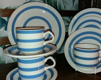 Cornish Ware place setting by Carrigaline Pottery.