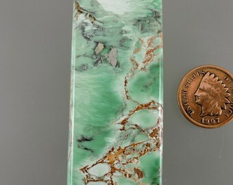 Variscite Cabochon, Variscite Cab, Variscite Green Cab, Australian Designer Variscite, Gift Cab, C3035, Hand Cut by 49erMinerals