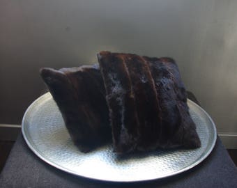 SO MINK, beautiful vintage mink cushion