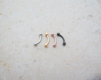 Curved Barbell piercing 3mm ball /Tragus Piercing/CartilagePiercing/TragusPiercing/SinglePiercing/Piercing/Helix/Conch/Rook/Body Piercing