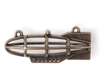 3D Airship Frame Pendant (STEAM328)