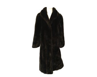 Vintage 80's Jordache Faux Fur Coat, Vintage Faux Fur Coat, Jordache Coat
