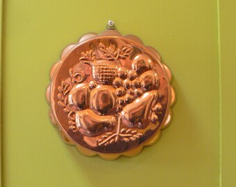 Copper and tin mold, sponge mold, jello mold, copper mold, copper jelly mold, copper baking mold
