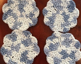 100% Cotton Crochet Coaster Set