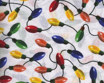 Holiday Christmas Light, Quilt or Craft Fabric, Fabric