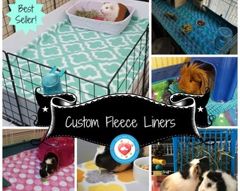 Custom Fleece Liners, Absorbent Cage Liners, Guinea Pig Fleece, Small Pet Bedding for Rabbits, Hedgehogs, Ferrets | C&C #LivingTheLife