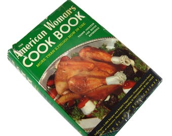 1947 The American Woman's Cook Book Vintage Cookbook 1940s Cookbook Collectible Cookbook Vintage Kitchen Illustrated Cookbook W/ Thumb Tabs