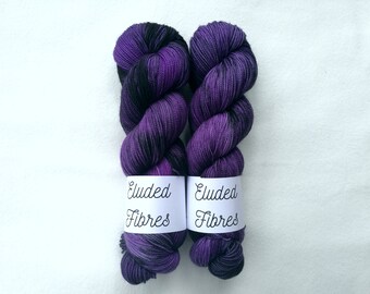 merino wool nylon hand dyed sock yarn 100g / 425m / Eluded Fibres / TUMBLE