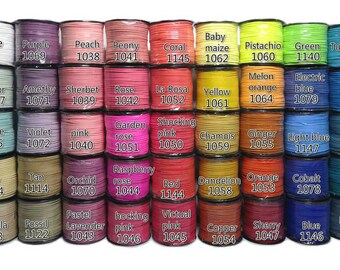 10 Yards 3mm Faux Suede Cord Leather Cord Beading Thread Bracelet Necklace DIY Leather String Cord Supplies Vegan Suede Cord 3mm x 1.5mm