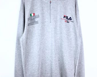 vintage fila spellout sweatshirt