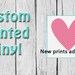 Custom Printed HTV, pattern vinyl, sheet size 12"x12", adhesive printed craft vinyl